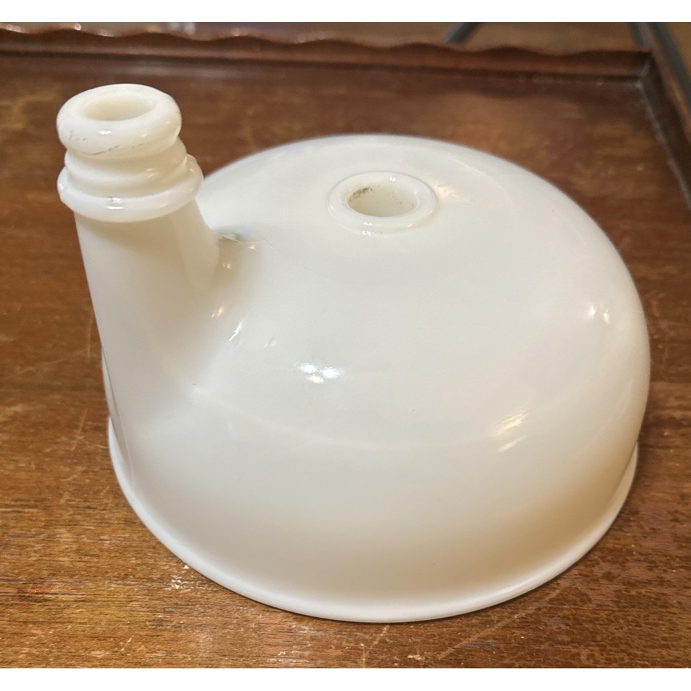 Vintage 1950's Sunbeam Mixmaster Milk Glass Juicer Attachment Bowl